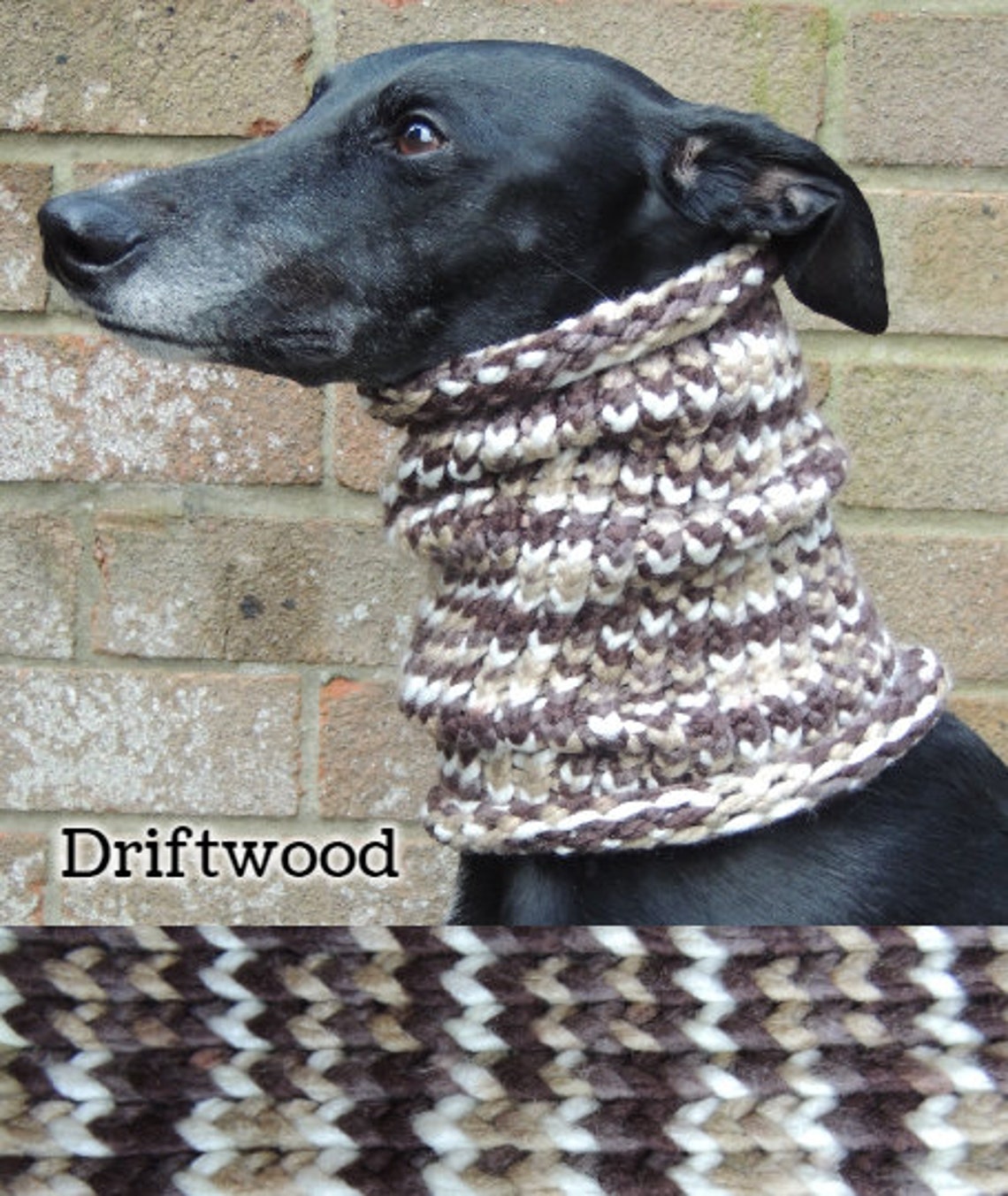Greyhound Lurcher Whippet Snood Neck Warmer Scarf. Handmade Etsy