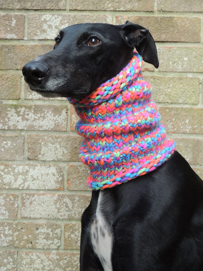 Greyhound Lurcher Whippet Snood Neck Warmer / Scarf. Etsy