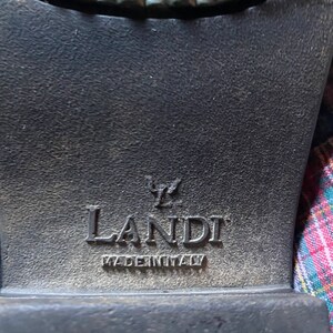 Vintage Landi Mens US 9 6410 42 Black Leather US Size 9 1/2 Horseback Riding or Motorcycle Boots Made in Italy image 9