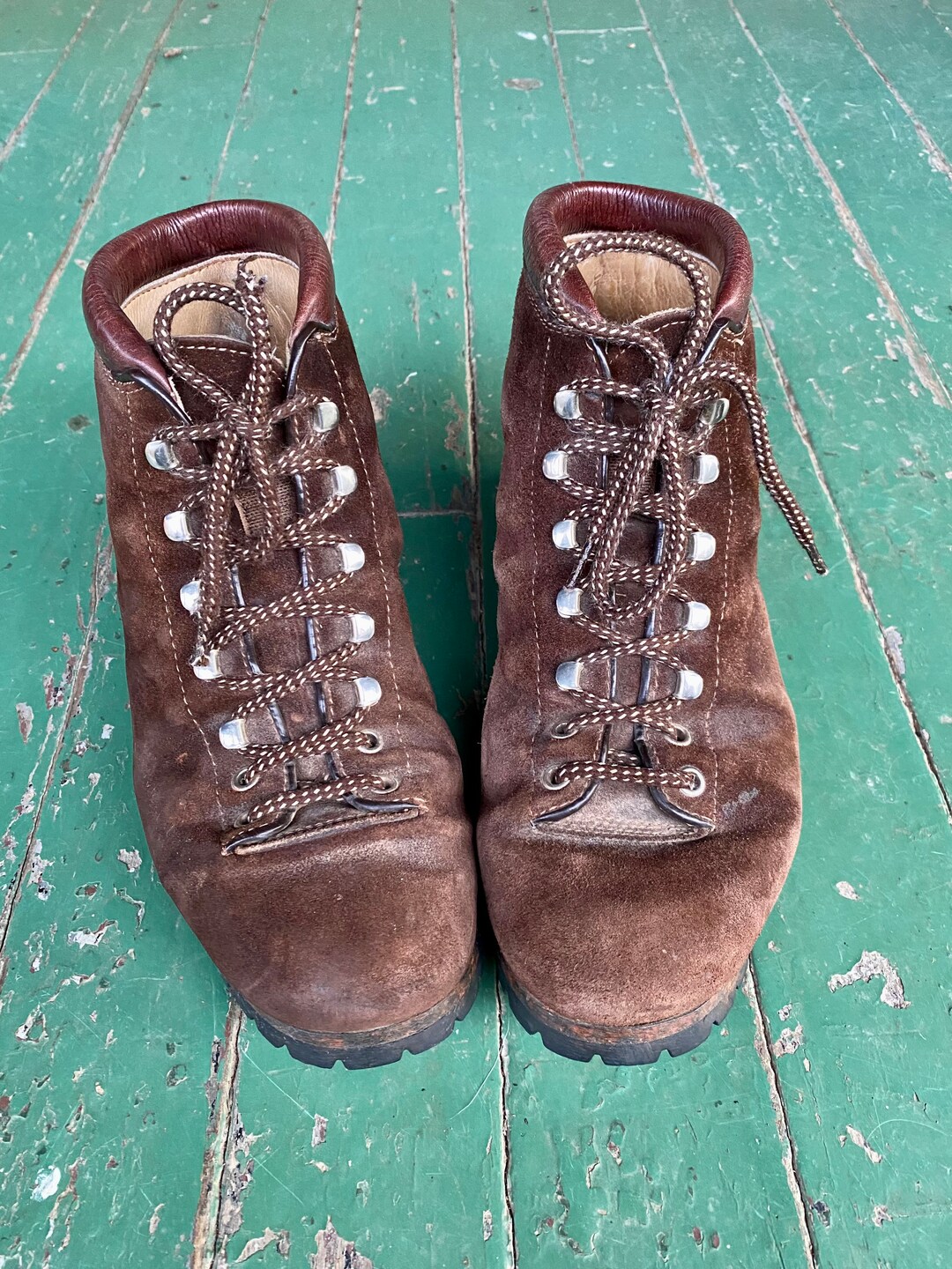 1970s Vintage Fabiano Leather Hiking Boots Made in Italy Etsy