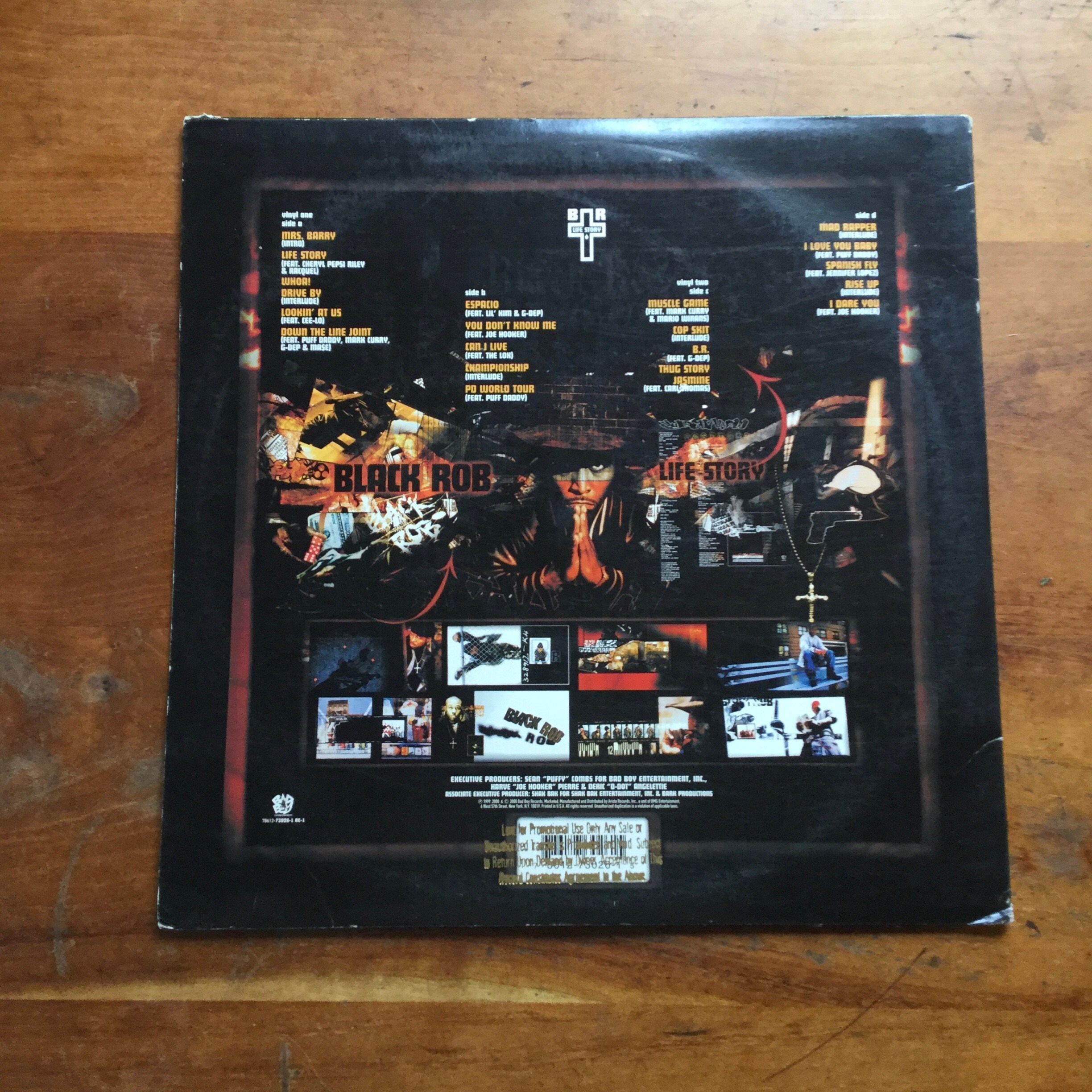 Black Rob Life Story LP Bad Boy Entertainment US and Canada