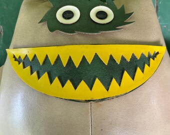 Vintage 1960s Original Nauga Monster- Larger Size Naugahyde