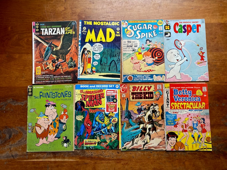 1960-talets silverålderseriesamling, Spider-Man, Mad, Flintstones bild 1