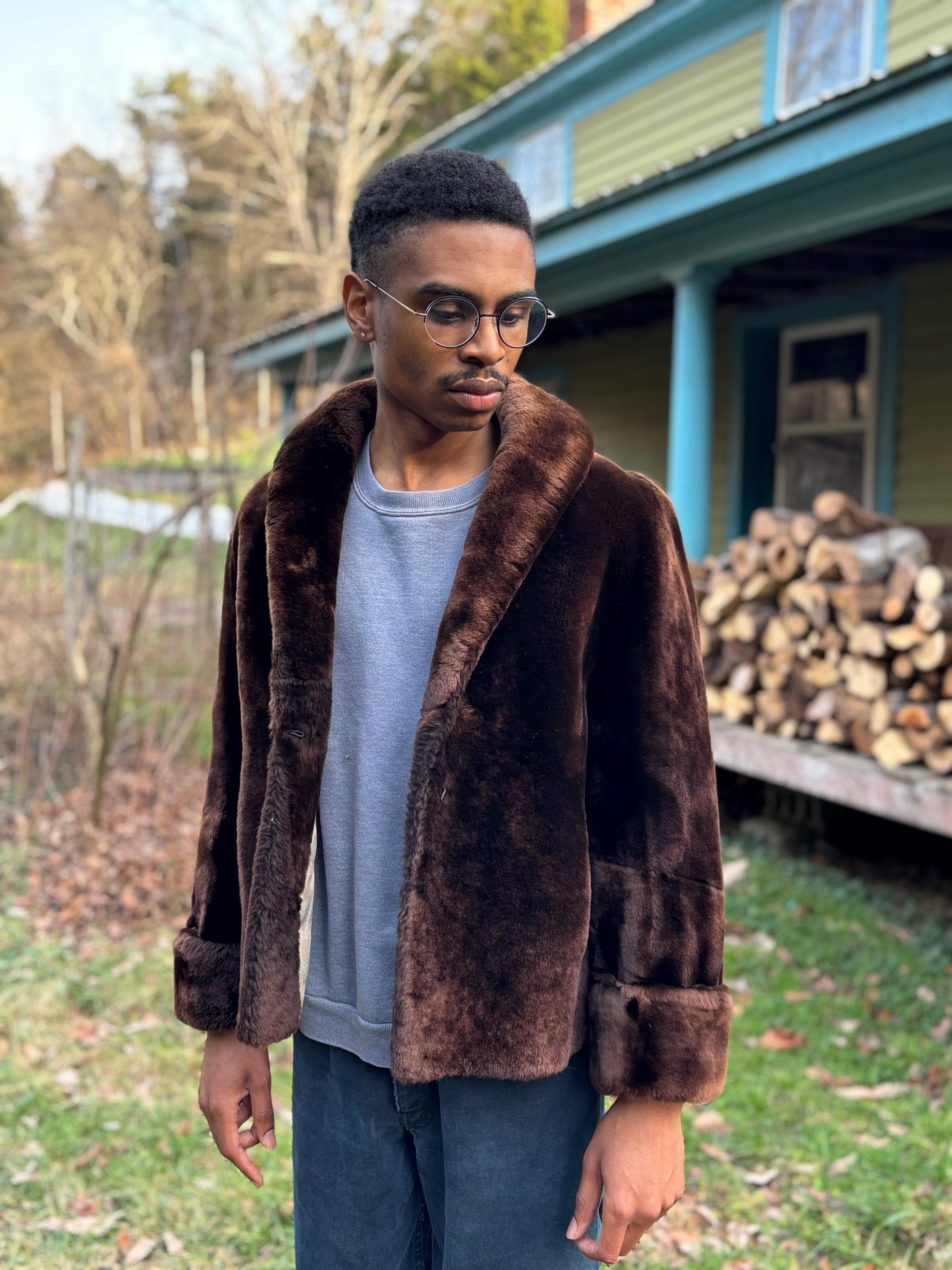 Mens Mouton Jacket - Etsy