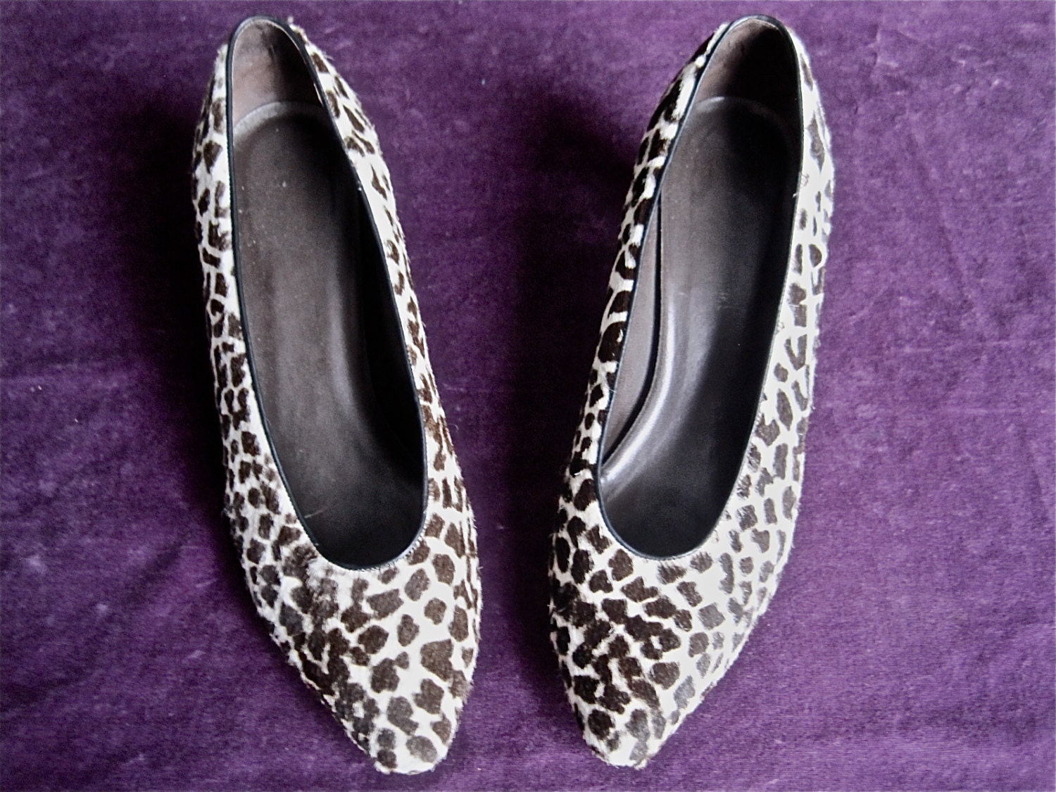 Vintage 1980'S Leopard Spotted Fur Pumps Women's Size - Etsy