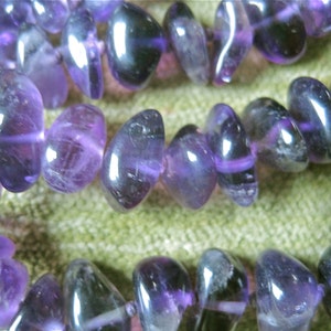 21&quot; Vintage Polished Purple Amethyst Necklace