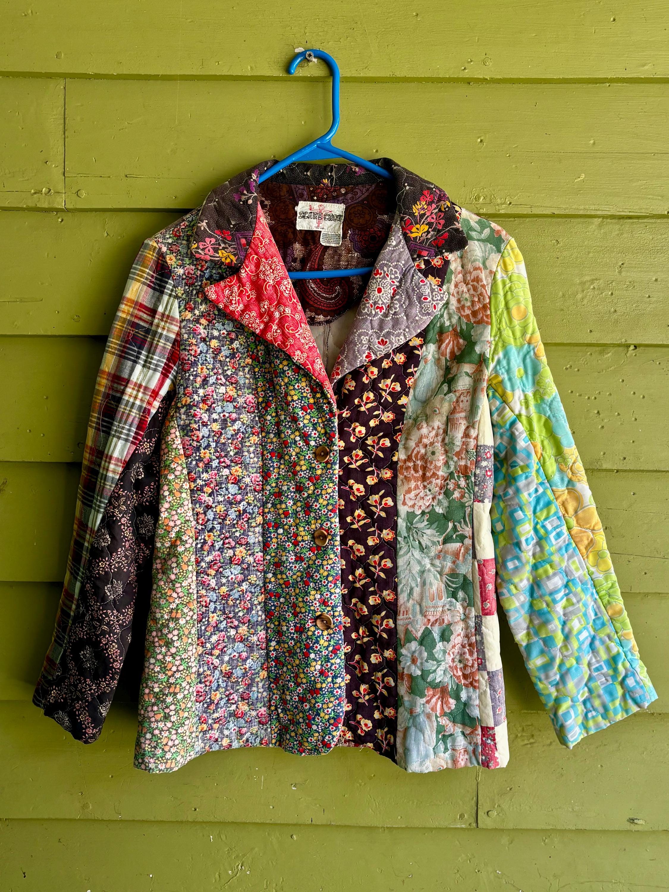 ジャケット・アウター 70s remake Tailored jacket Vintage Vintage 70s leather patchwork jacket - Gem