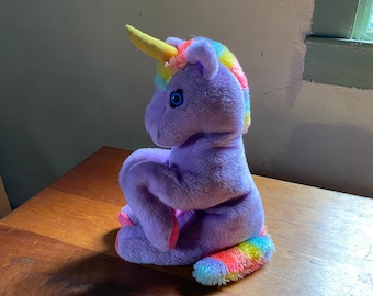 Vintage Dakin White Little Utopia Unicorn 1979 Plush 11