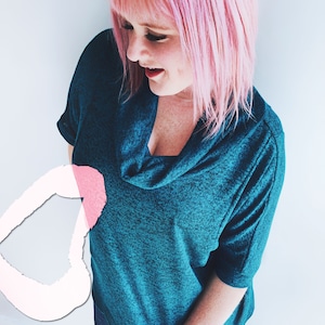 Wall-to-Wall Sweater - Women&#39;s PDF Sewing Pattern | Relaxed Fit Turtleneck Sweater Style Sweatshirt Digital Download |  XS-XXL
