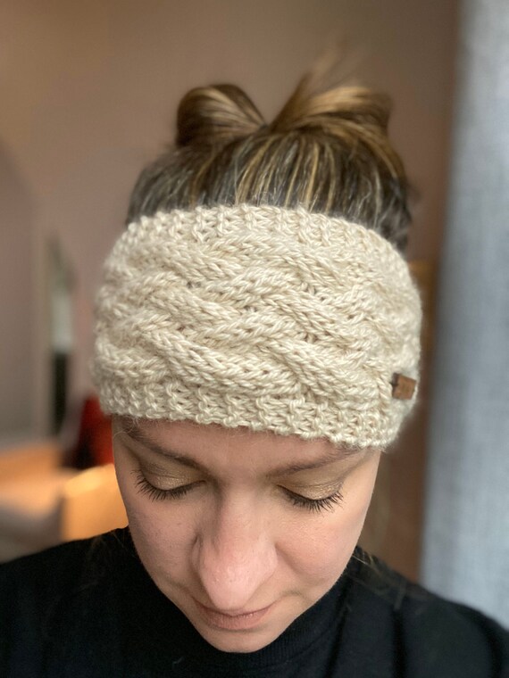 Handmade Cable Knit Headbands Free Knitting Pattern: Cabled Headband main image 3