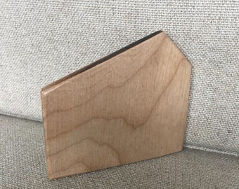 wooden reversible pocket square - Maple