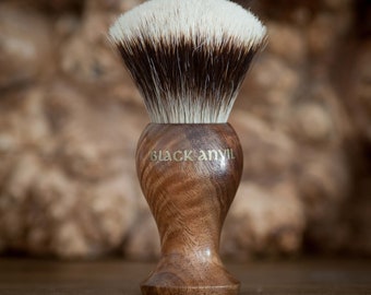 Black Anvil Prunay Shaving Brush. Black Walnut