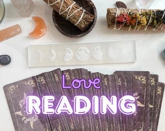 6 Card Oracle Love Reading, Same Day Digital Video, Love Life Card Reading, Relationship Clarity, Feelings Guidance