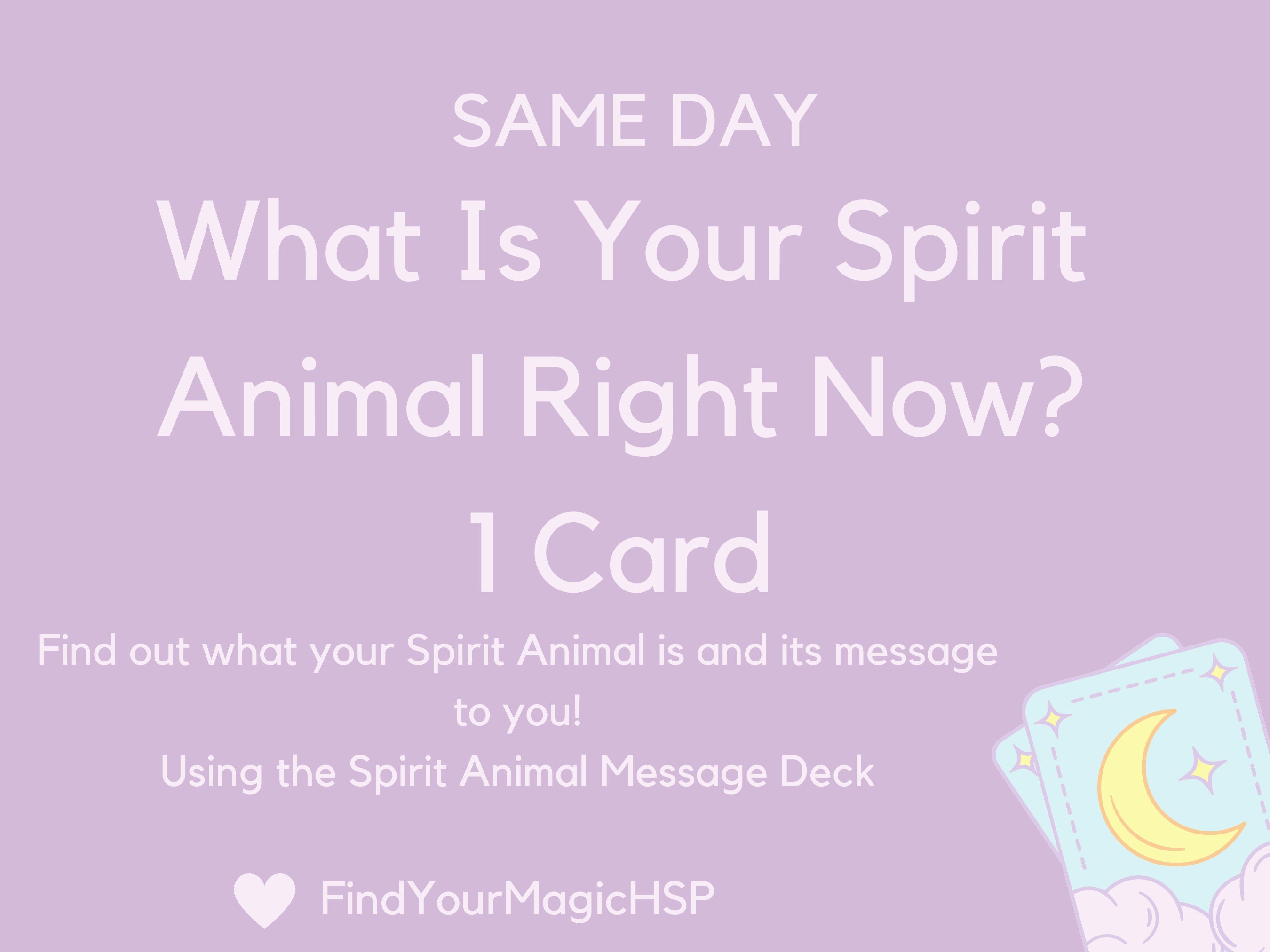 Same Day What is Your Spirit Animal Find Out intuitive 1 - Etsy