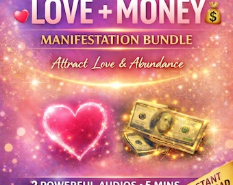 FULL MOON May 31 2026 Love & Money Manifestation Meditation Bundle, Attract Love and Abundance, Law of Attraction Guided Audio