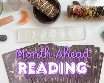 Month Ahead Tarot and Oracle Reading, Same Day Digital Reading, Love Career Energy Guidance, Monthly Forecast, Intuitive Card Reading