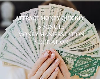 Money Manifestation Guided Meditation, Attract Money and Abundance, Law of Attraction, 5 Minute ASMR MP3