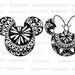 Download Mickey mandala Mouse SVG File Minnie Mandala Svg Vinyl | Etsy