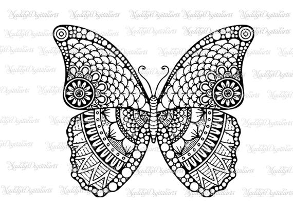 Download Butterfly Mandala Svg / Mandala SVG / Butterfly Mandala ...