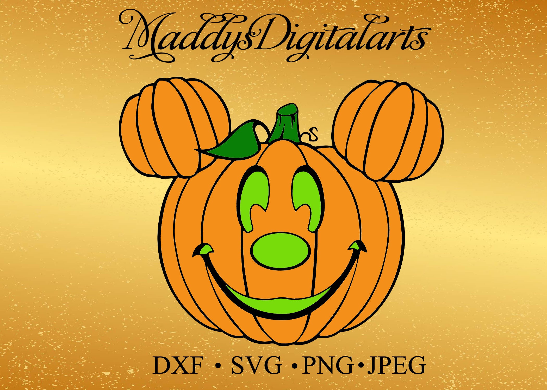 Download Mickey Mouse Pumpkin SVG DXF Png Vector Cut File Cricut ...