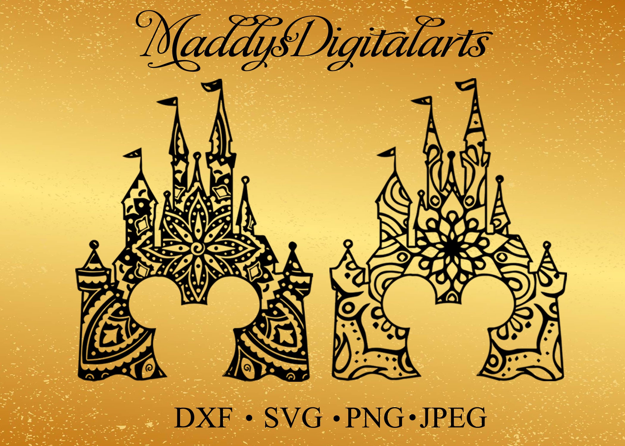 Download Сastle Mickey mandala Mouse SVG File Сastle Minnie Mandala ...