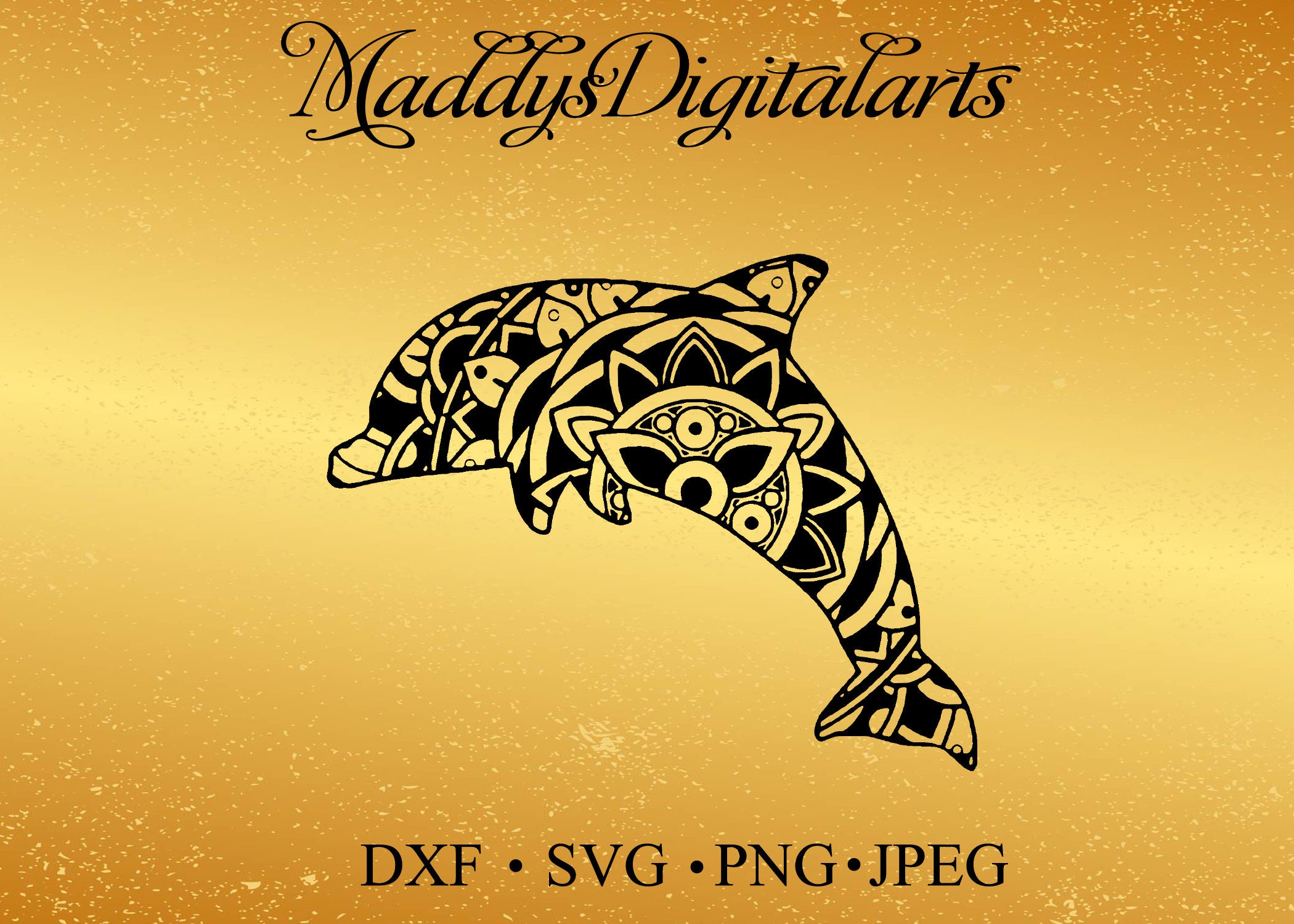 Download Mandala Dolphin SVG FileDecorative Dolphin SVG Vector svg