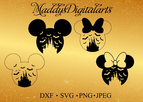 Download Halloween Castle Minnie and Mickey Svg Monogram Minnie ...