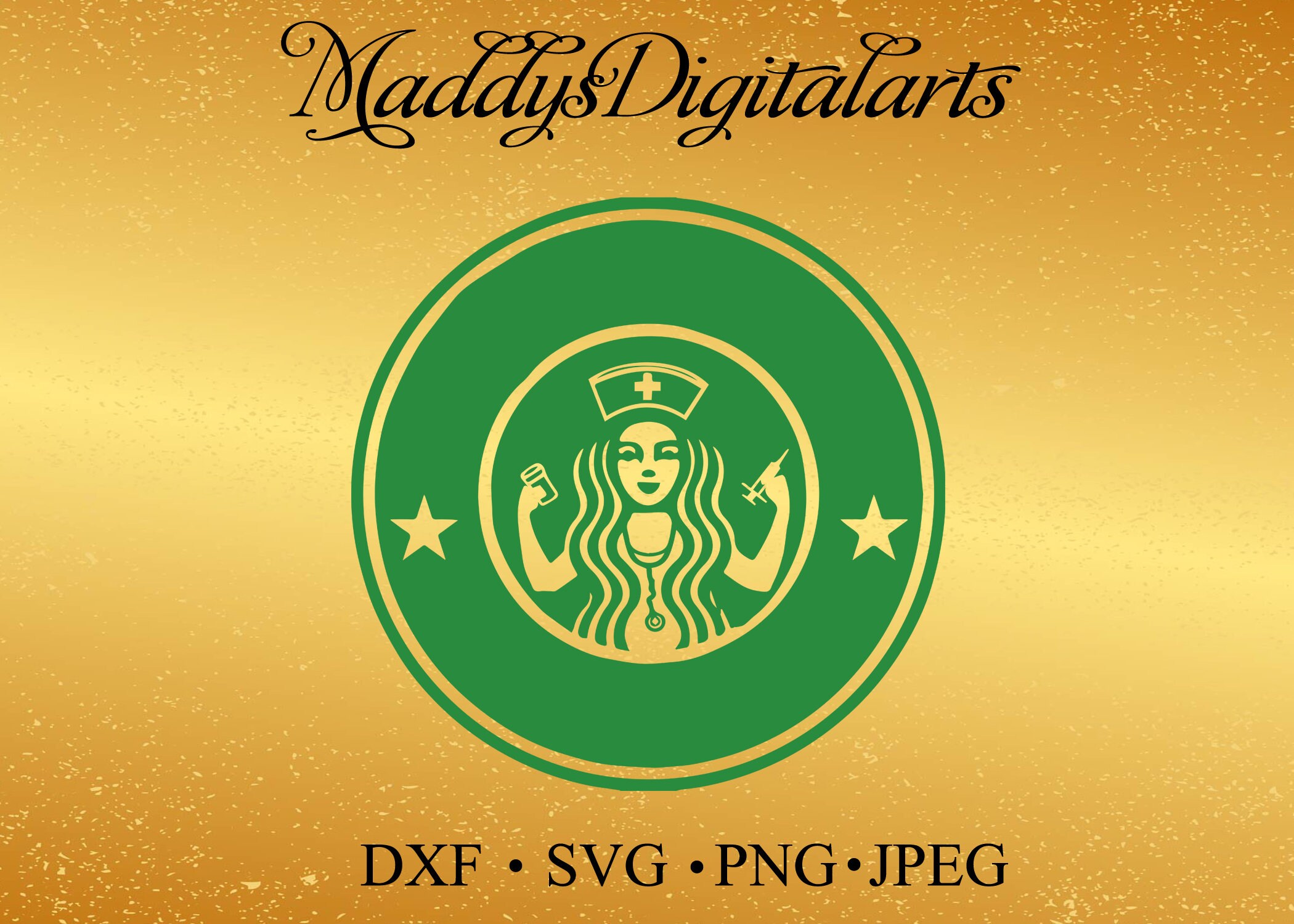 Starbucks Nurse SVG File Starbucks Nurse Cut File Etsy