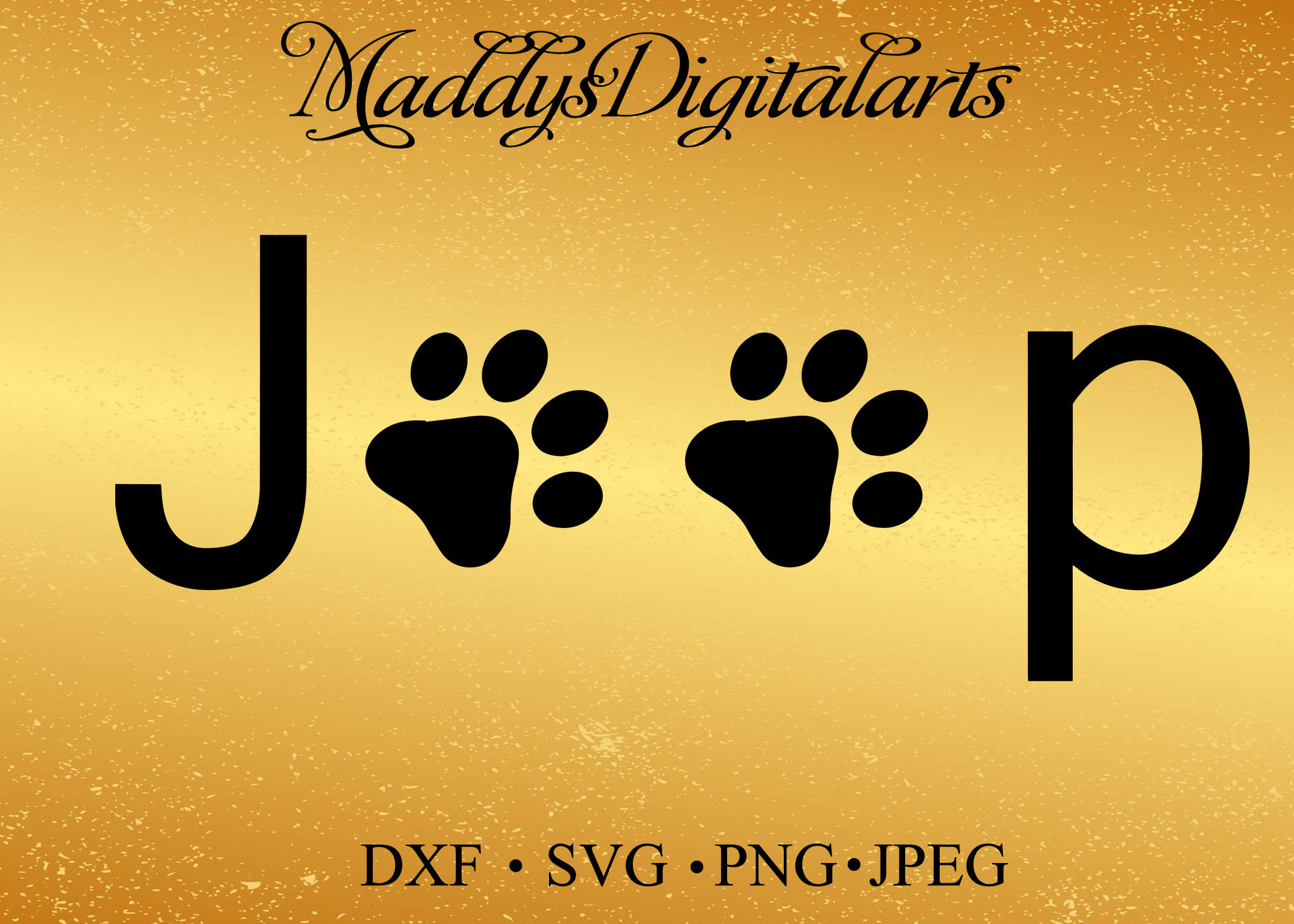 Download Jeep SVG Clipart Dog paw print Jeep decal Dxf Pdf Png Cut ...