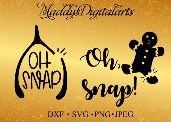 Download Oh Snap Gingerbread Man Cut File Oh Snap Wishbone SVG | Etsy