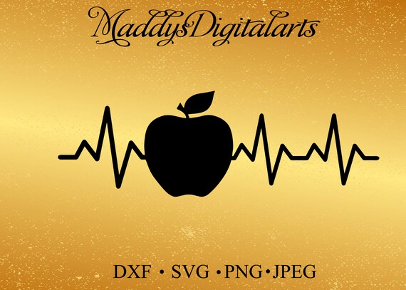 Download Apple Heartbeat SVG Heartbeat SVG Apple svg Teacher SVG Cut | Etsy