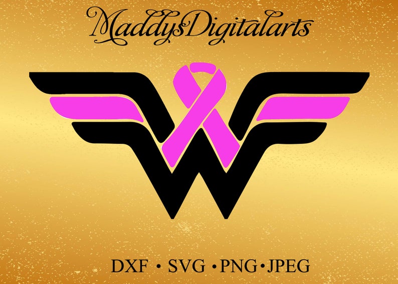 Download 60% offer Wonder Woman Breast Cancer Awareness svgdxf ...