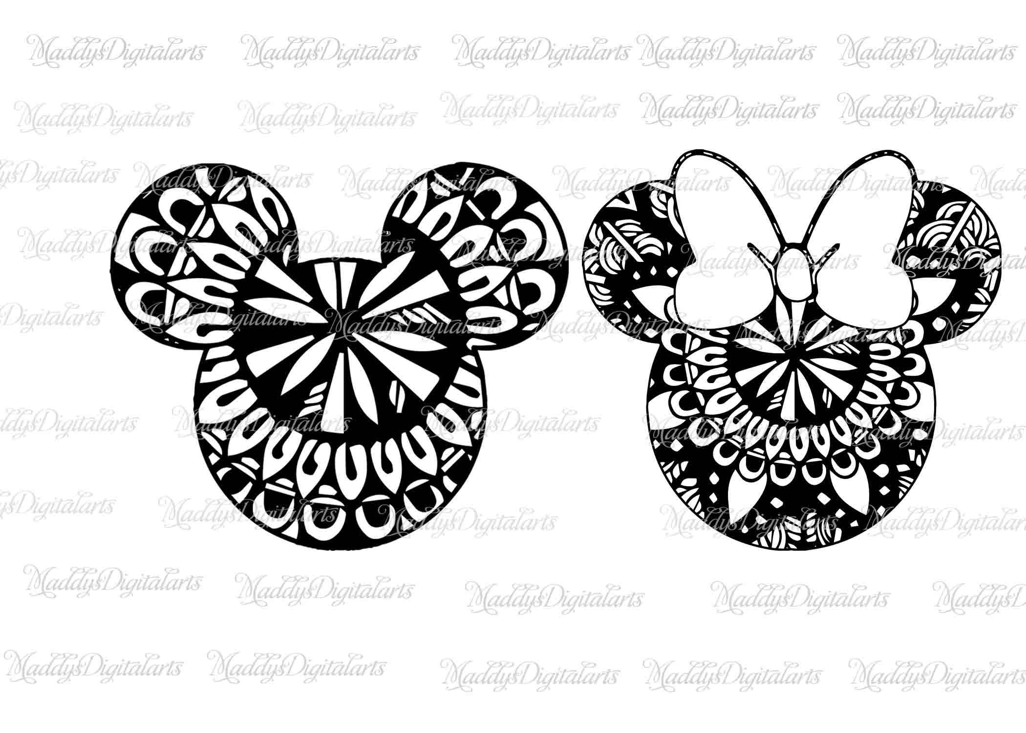Download Mandala de Mickey Mouse SVG archivo, Minnie Mandala Svg ...