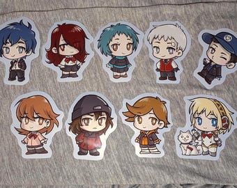 Persona 3 Character Sticker Sheet
