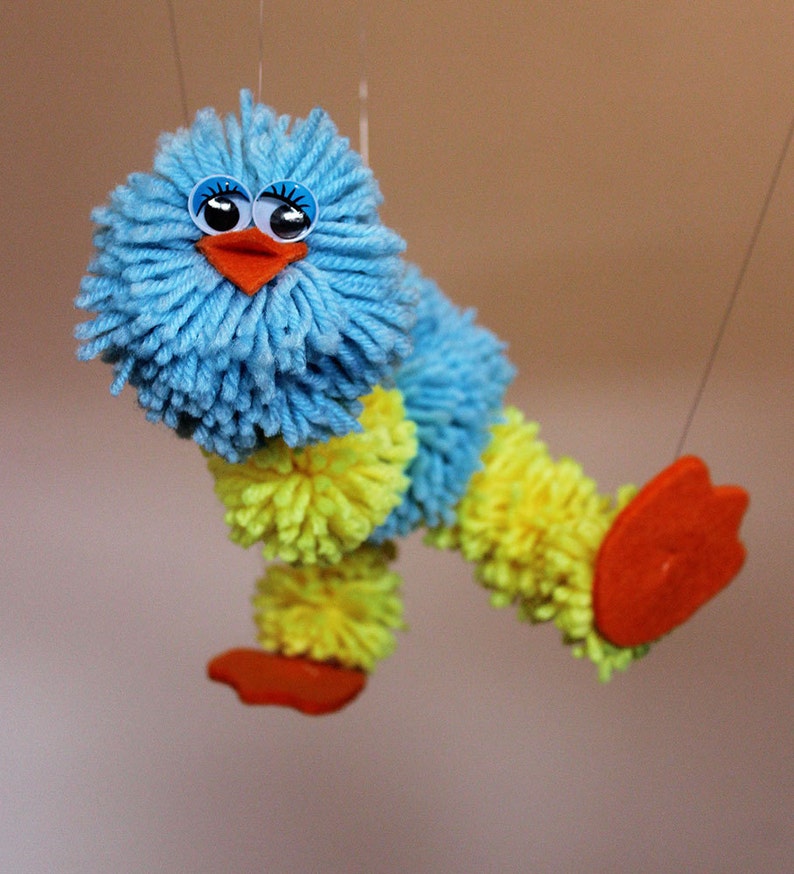 Bird Wool Pipo Puppet String Etsy