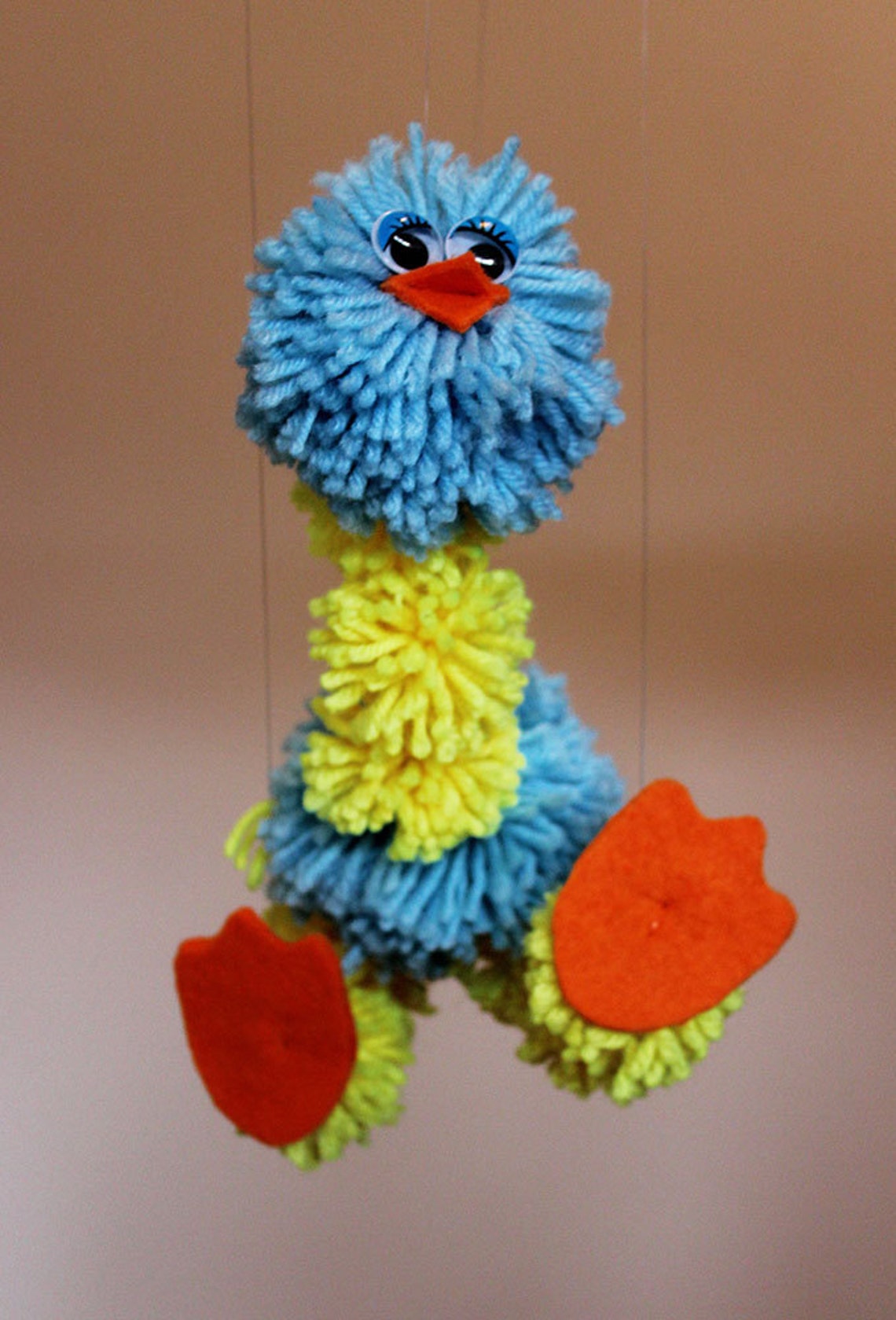 Bird Wool Pipo Puppet String Etsy