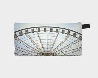Ferris wheel - Pencil case - Cosmetic bag - Travel pouch - Coin purse - Organizer - case for art materials