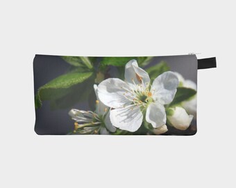 Crabapple flowers - Pencil case - Cosmetic bag - Travel pouch - Coin purse - Organizer - art materials case