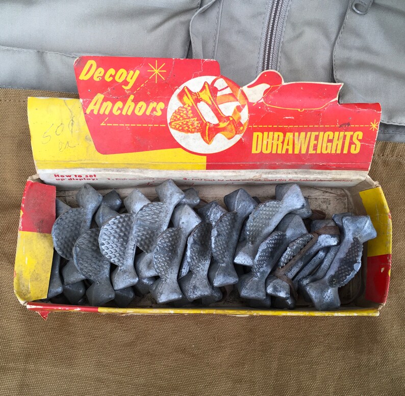 Duraweights Vintage Duck Decoy Anchors Old Sporting Goods Etsy