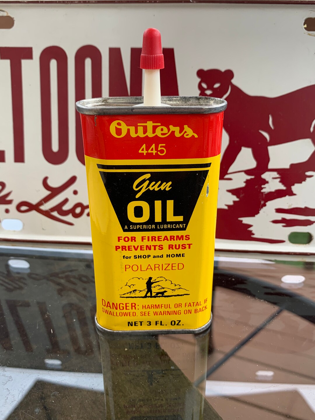 Outer's Vintage Gun Oil Tin Can 445 Shop and Home Nice Etsy