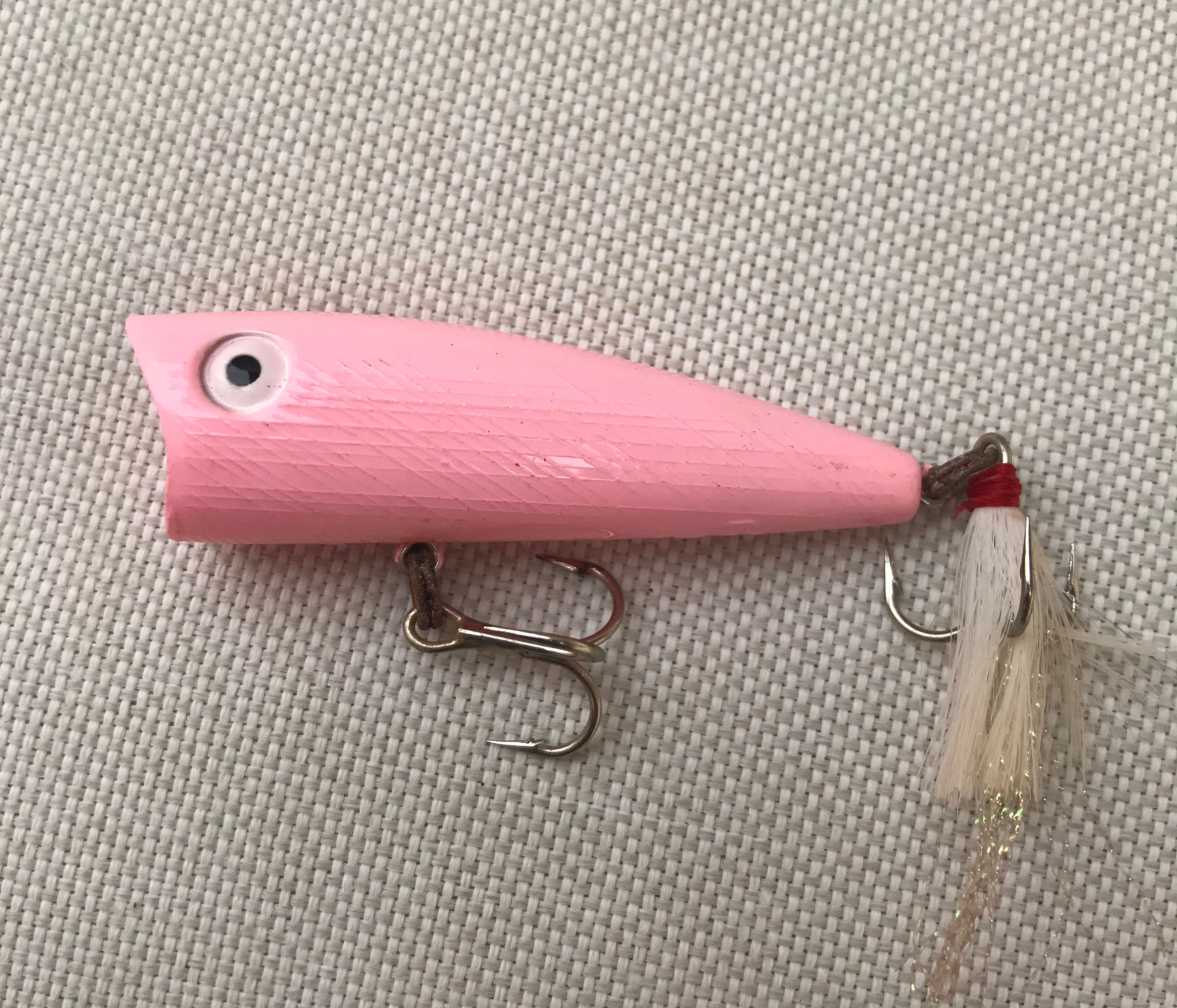 Rebel Surface Popper Fishing Lure Bubble Gum Pink Rare Tough 