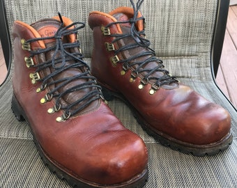 Van GorKom Mens Hiking Hunting Boot Leather size 14 Excellent! World Class!