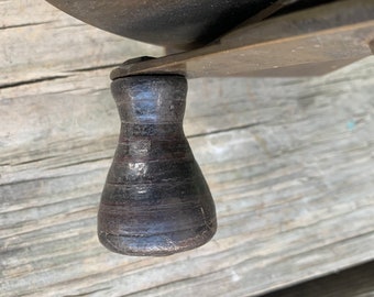 Réel de pêche ancien, anglais, laiton, décoratif, travertin , victorien
