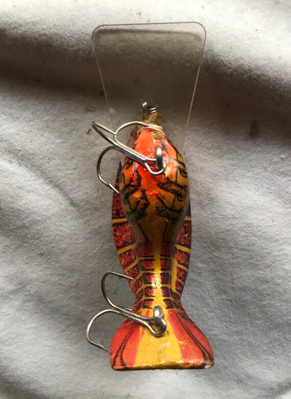 Vintage Cobra Fantail II Crayfish Lure Brown Orange Red Crawfish Bait Nice  -  Singapore