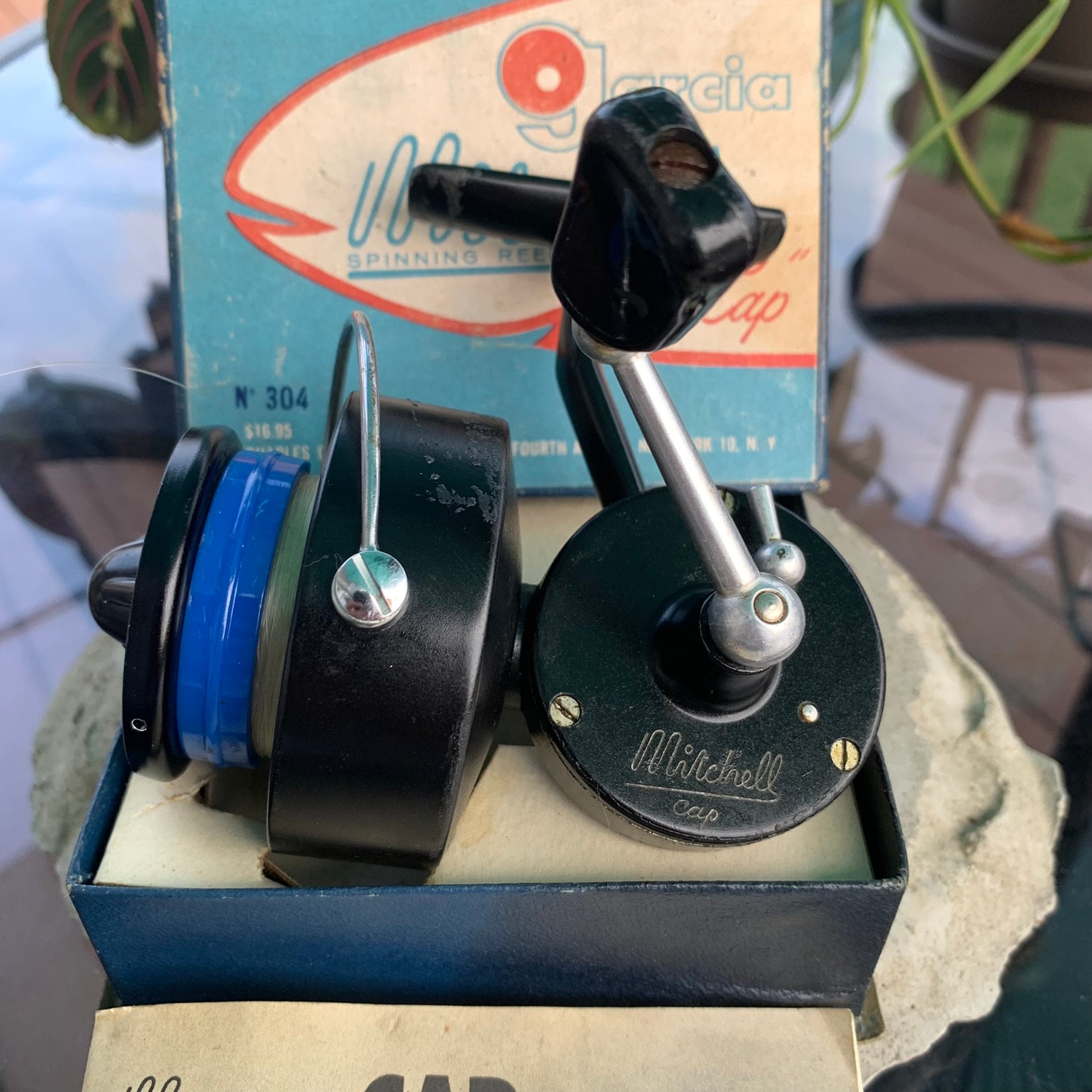 Mitchell 304 CAP Fishing Reel in Box w/Paper Made in France Garcia
