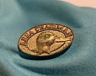 Ducks Unlimited Pin Back Area Chairman 1980 - Spedizione gratuita