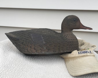 Early Duck Decoy Plasti Duk Mallard Hen Rubber Inflatable Vintage