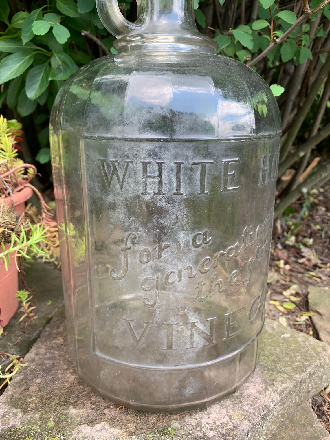 Rare White House Vinegar Bottle 1 Gal. Vintage Early Etsy UK