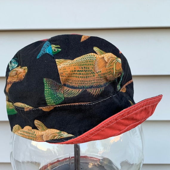 Fish Welders Cap Vintage Bikers Mechanics Painter… - image 2