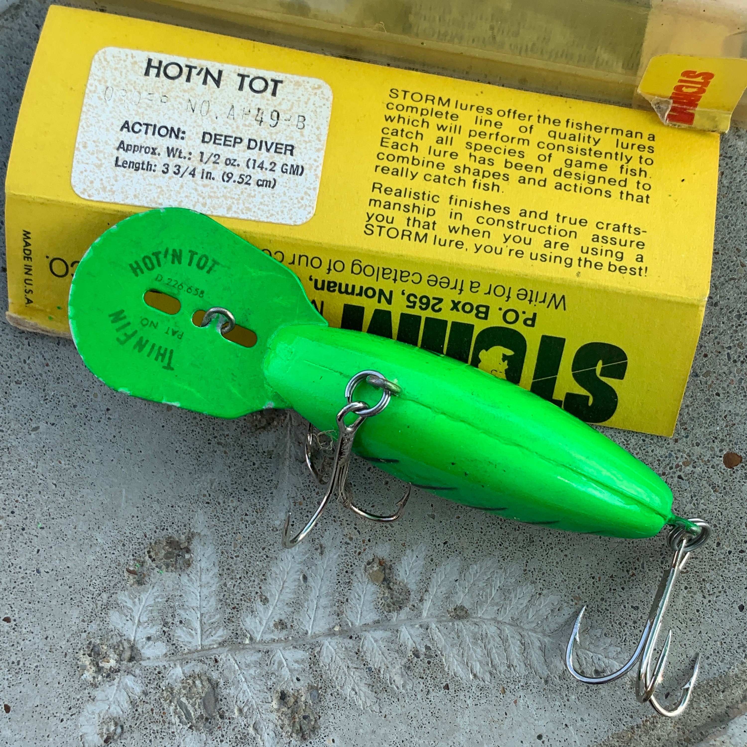 Storm Hot N Tot Pre Rapala AH49 HB in Correct Box Flo Green Herring Bone  Nice! - Etsy